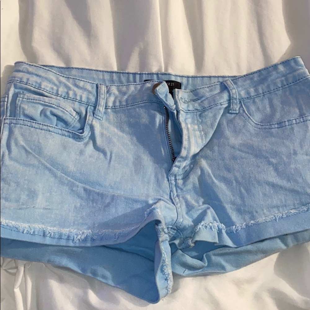 Forever 21 Baby Blue denim shorts
